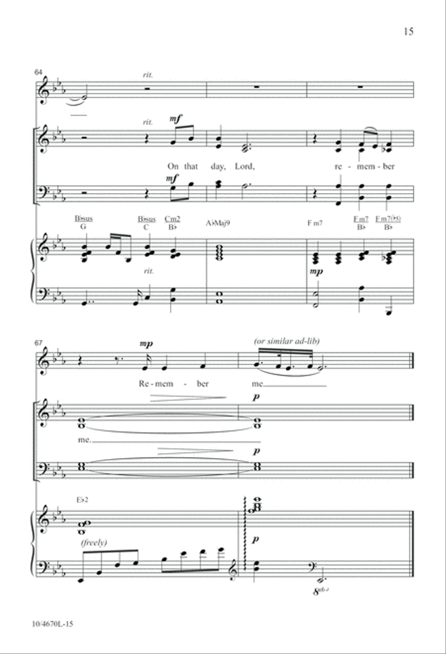 Remember Me 4-Part scores gallery preview page 15