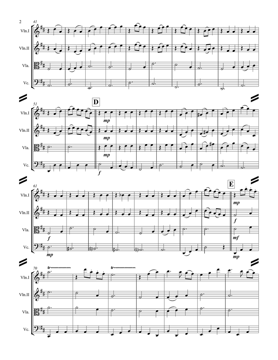 Edelweiss String Quartet scores gallery preview page 3