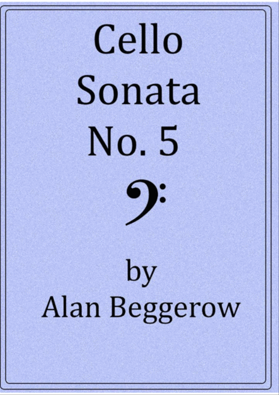 Cello Sonata No. 5 Cello Sonata No. 5 Piano scores gallery preview page 1