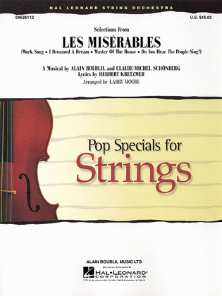 Book cover for Selections from Les Misérables
