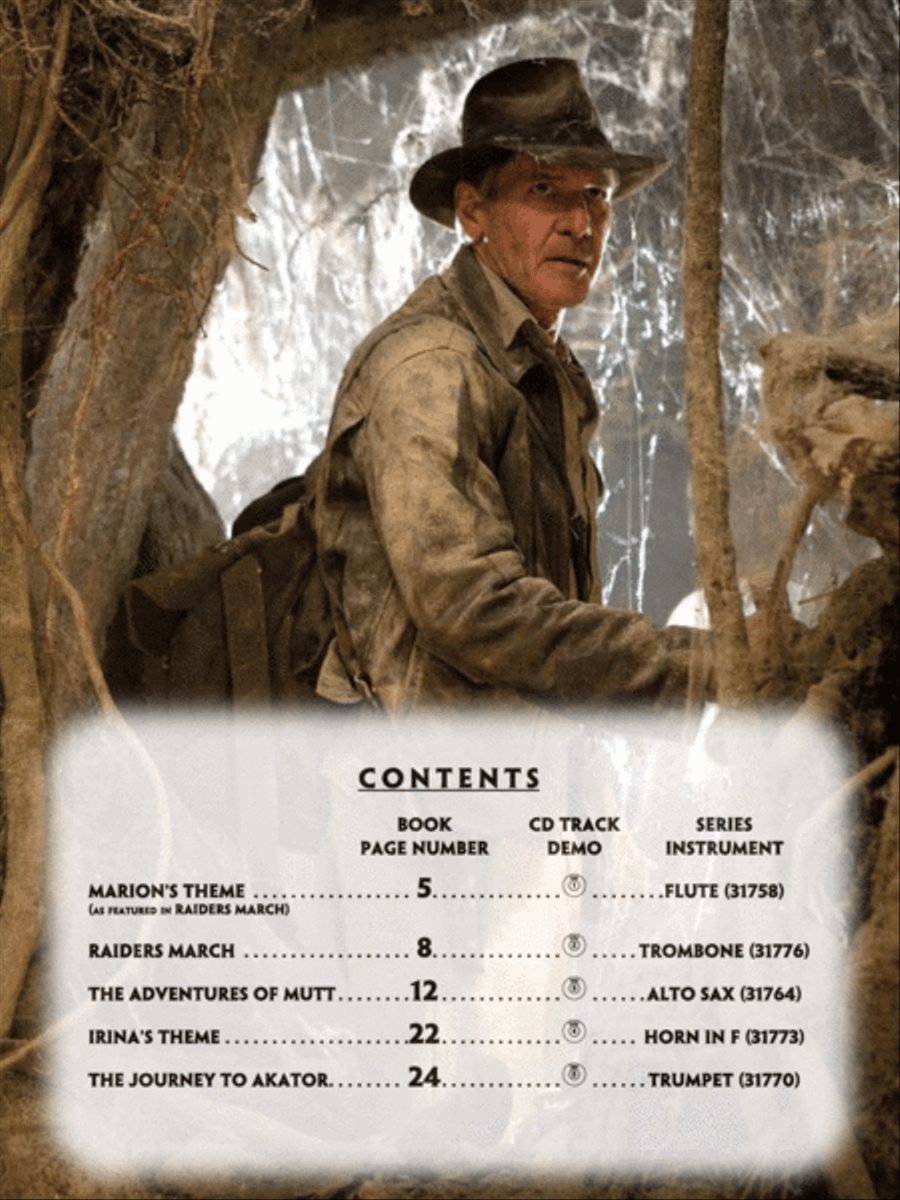 Indiana Jones and the Kingdom of the Crystal Skull Instrumental Solos image number null