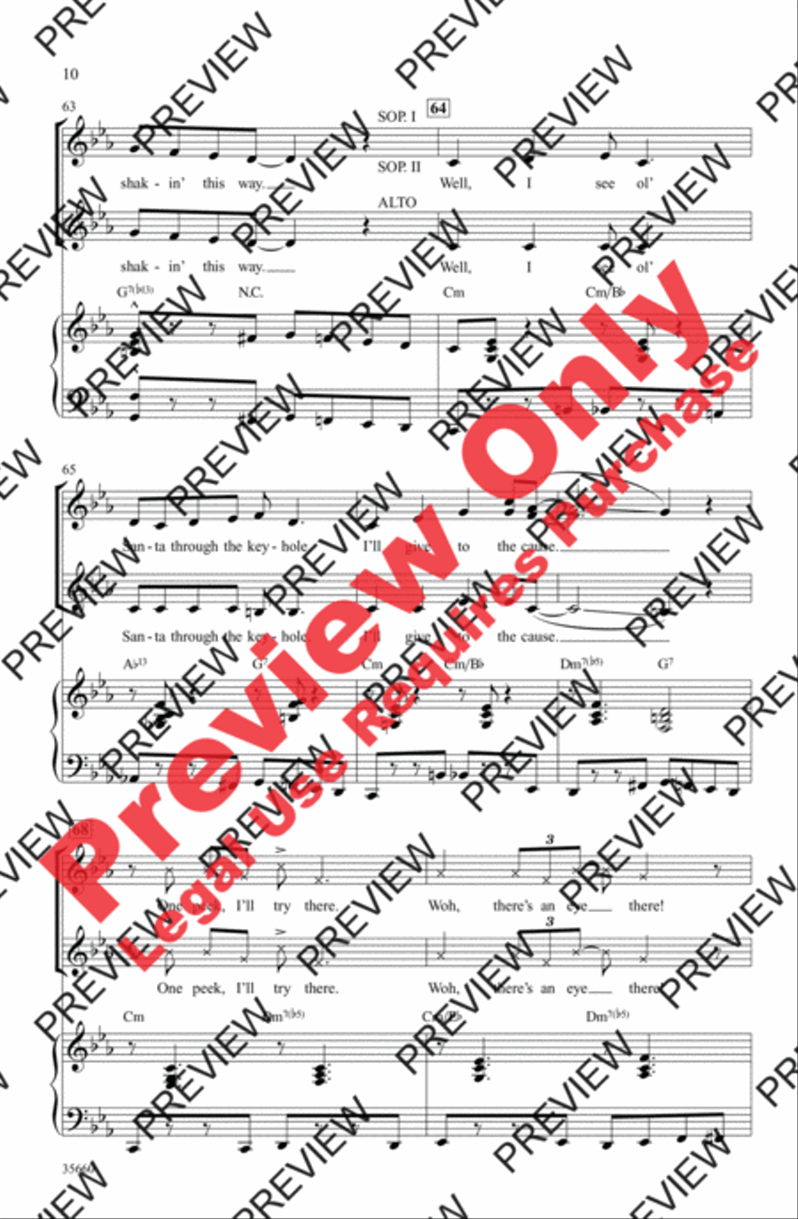 'Zat You, Santa Claus? Women's Choir scores gallery preview page 10