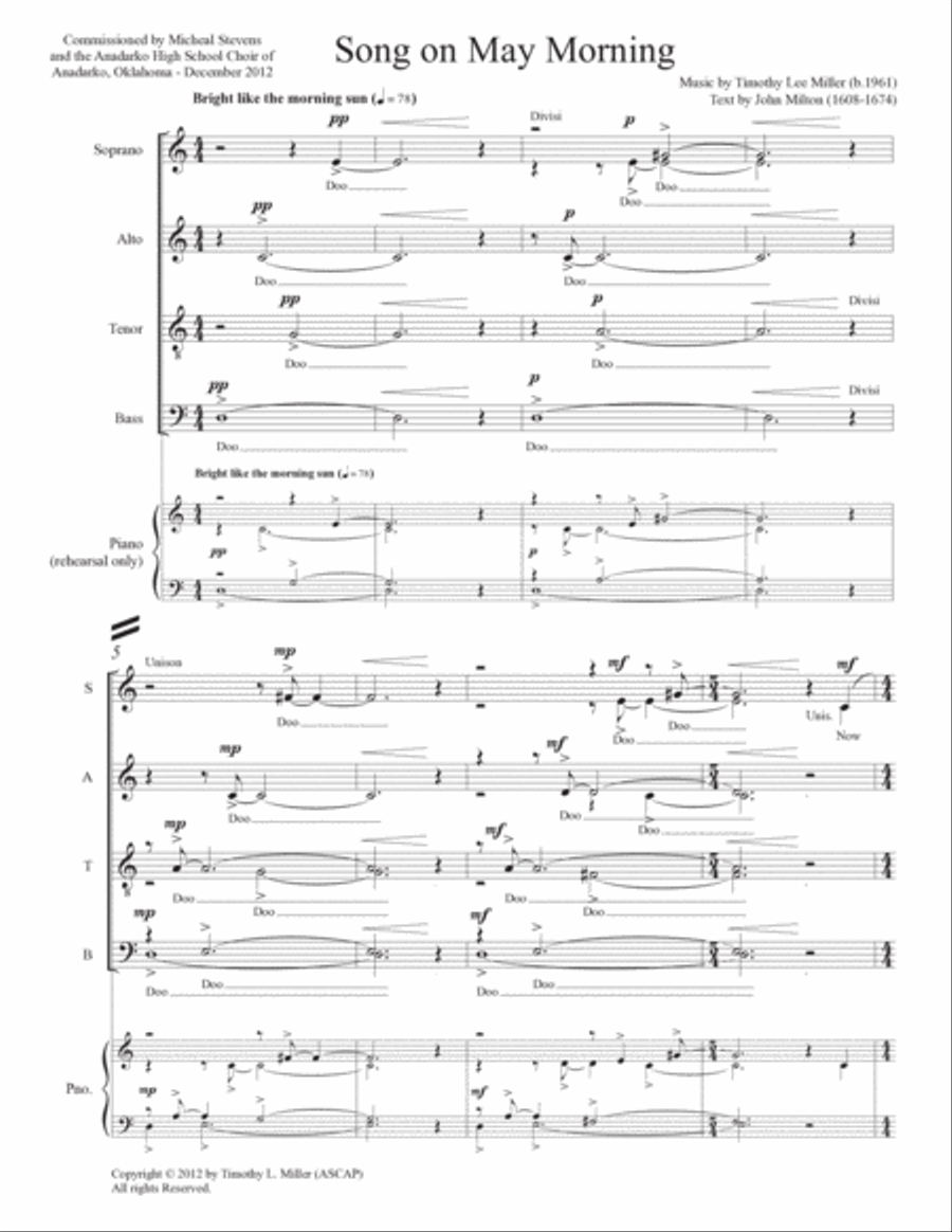 Song On May Morning Divisi scores gallery preview page 5