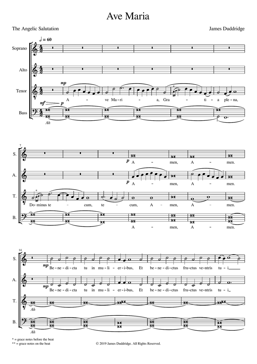 Ave Maria Divisi scores gallery preview page 1