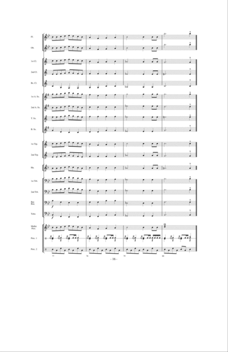 Around the World in 80 Measures Concert Band scores gallery preview page 15