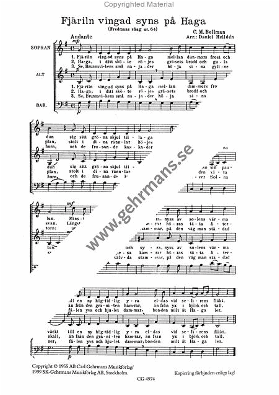 Fjaril'n vingad 3-Part scores gallery preview page 2