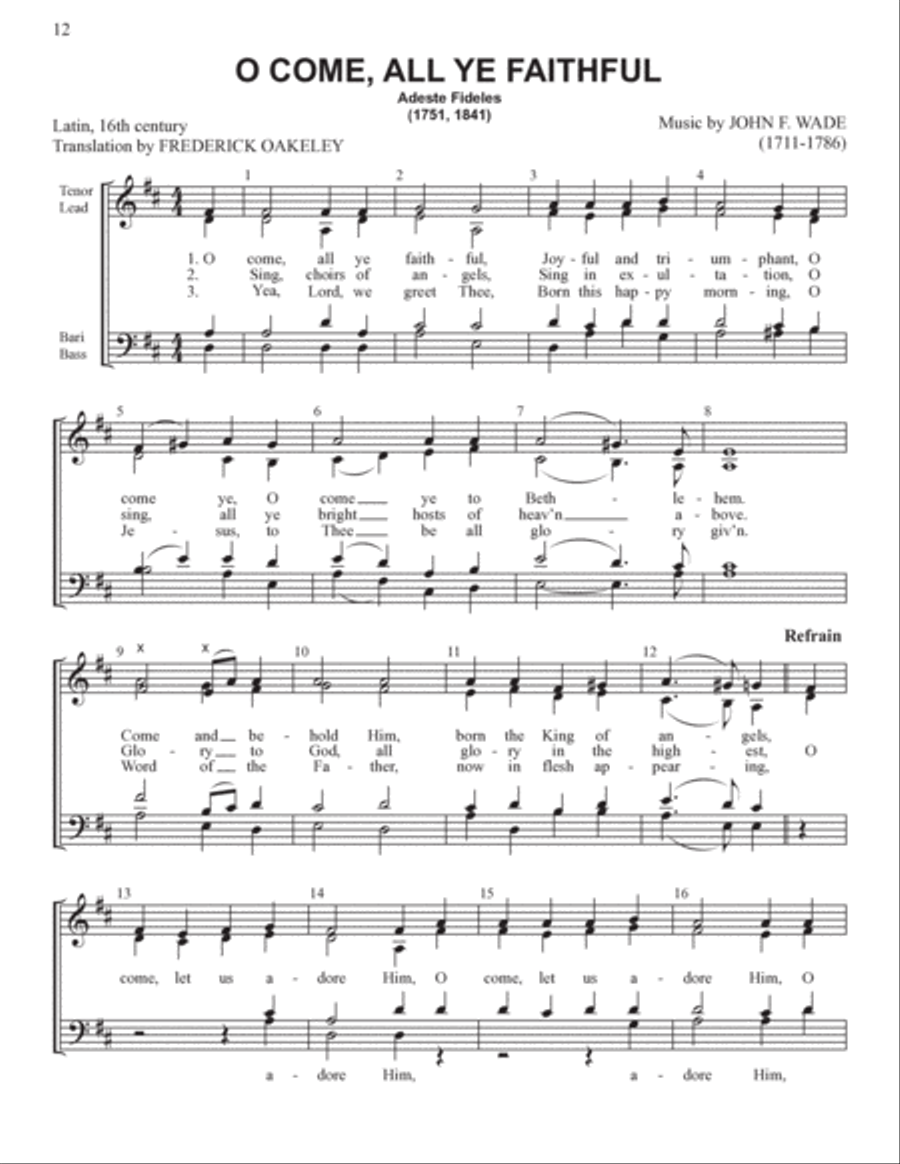 Yuletide Favorites (Volume I) 4-Part scores gallery preview page 12