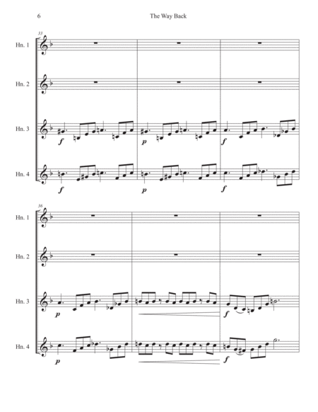 The Way Back - Horn Quartet 3