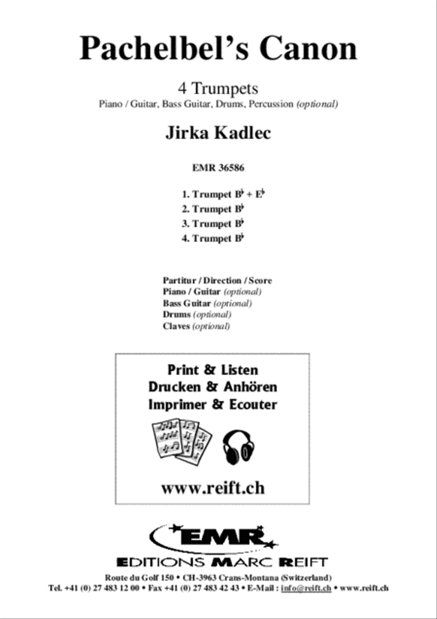 Pachelbel's Canon Pachelbel's Canon Trumpet scores gallery preview page 2