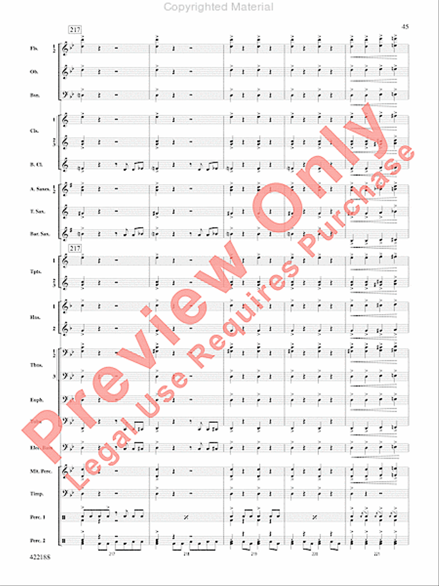 Tower of Power Greatest Hits Concert Band scores gallery preview page 44