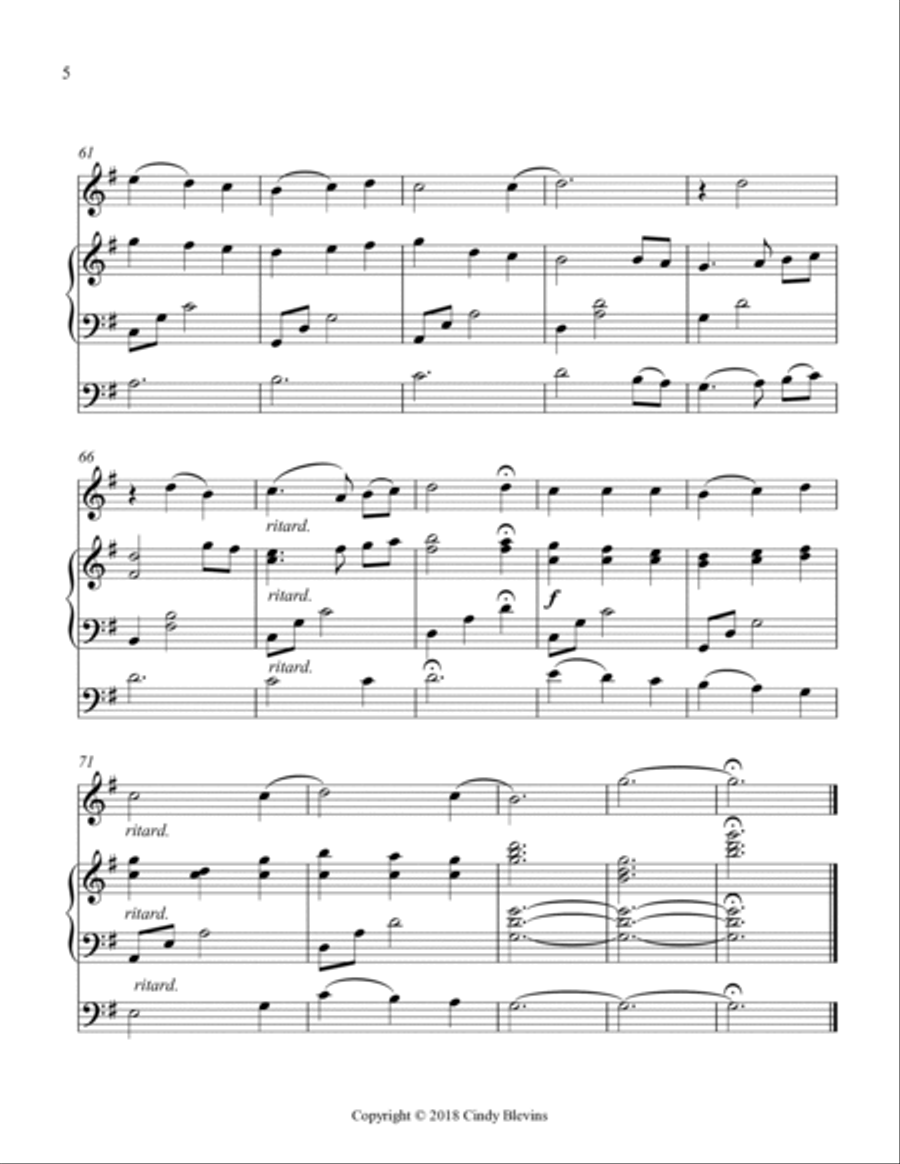 The First Noel, for Harp, Violin and Cello Cello scores gallery preview page 6
