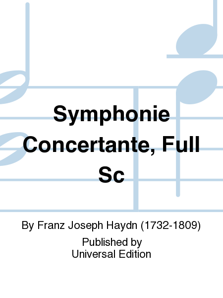 Symphonie Concertante, Full Sc