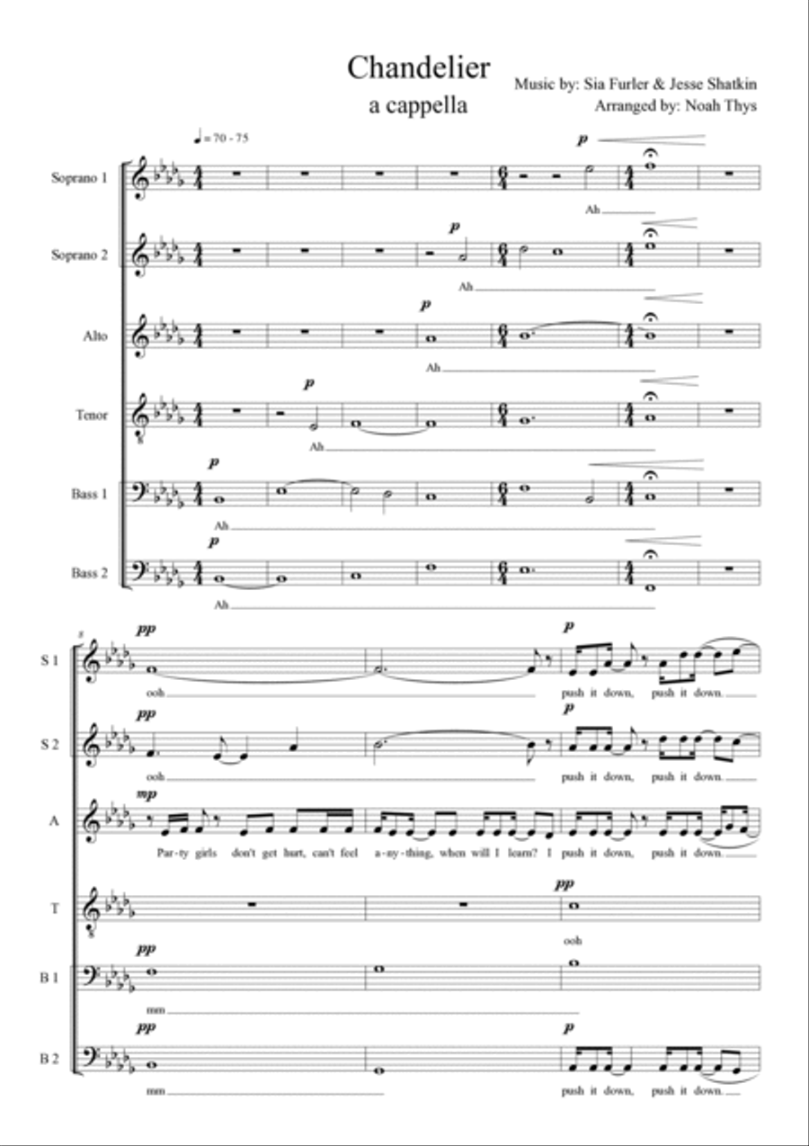 Chandelier Divisi scores gallery preview page 2