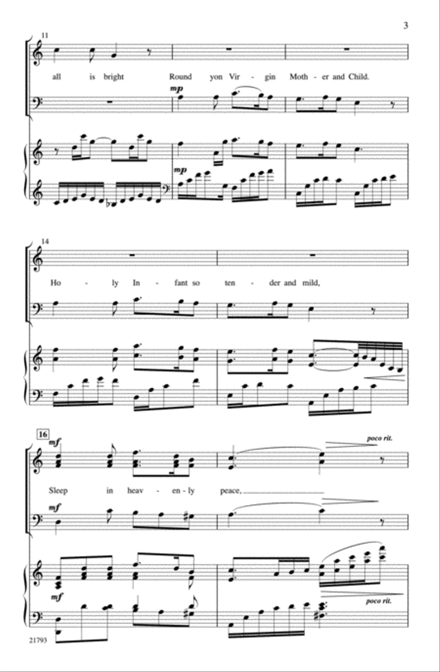 <br>Sheet music extract