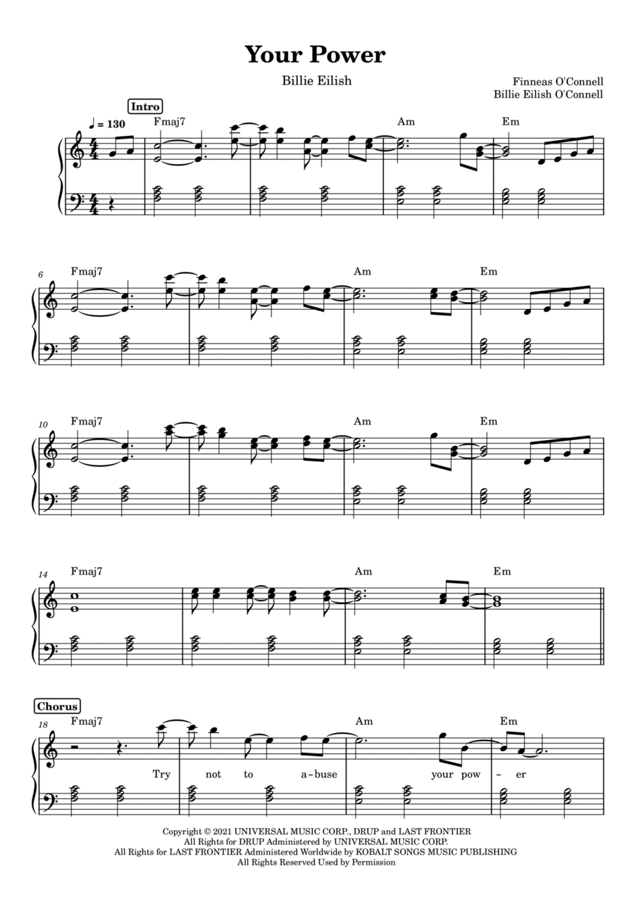 Your Power Voice scores gallery preview page 1