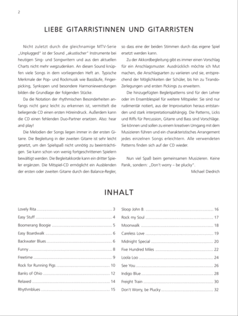Don't Worry - be Plucky Acoustic Guitar scores gallery preview page 2
