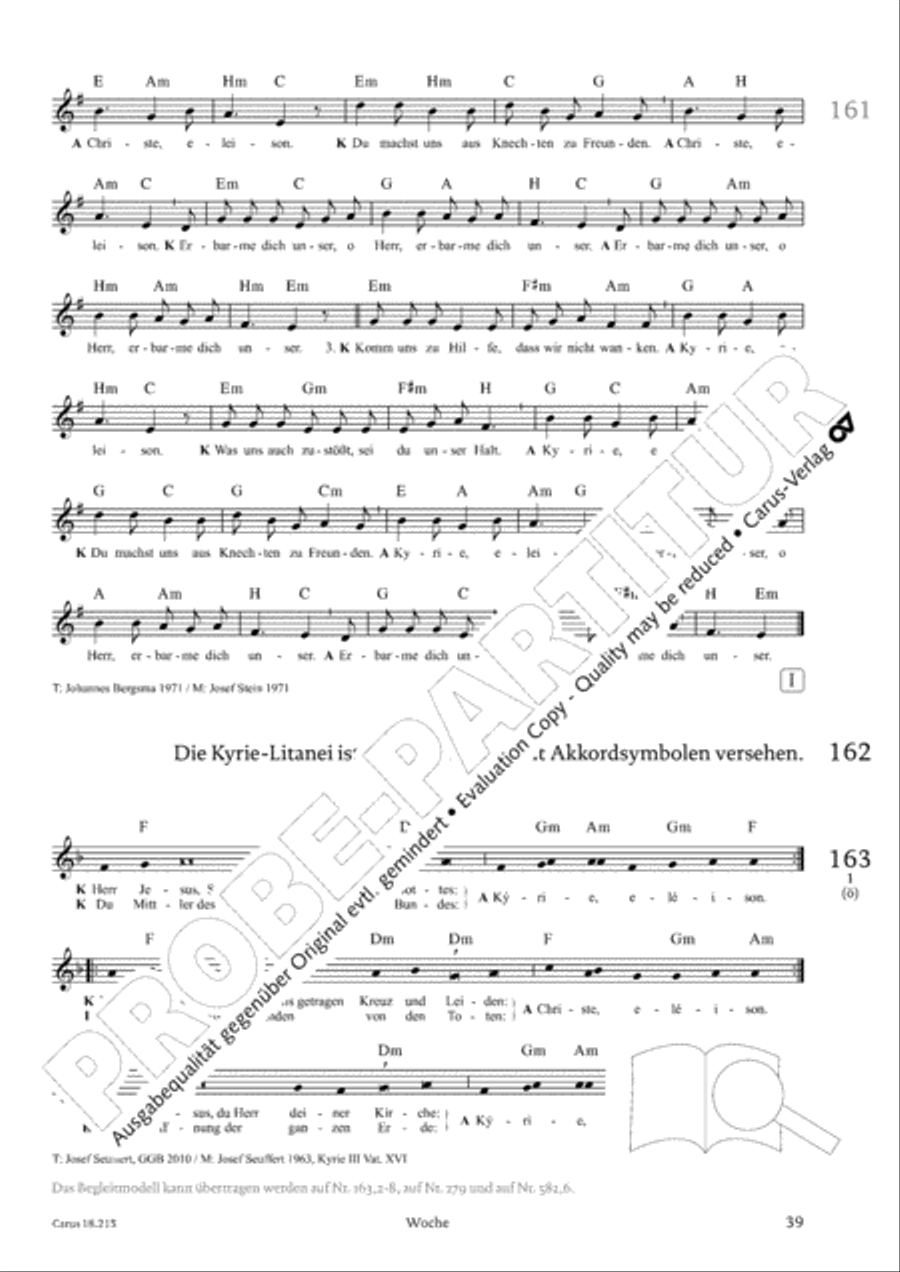 Gitarrenbuch zum Gotteslob Guitar scores gallery preview page 37