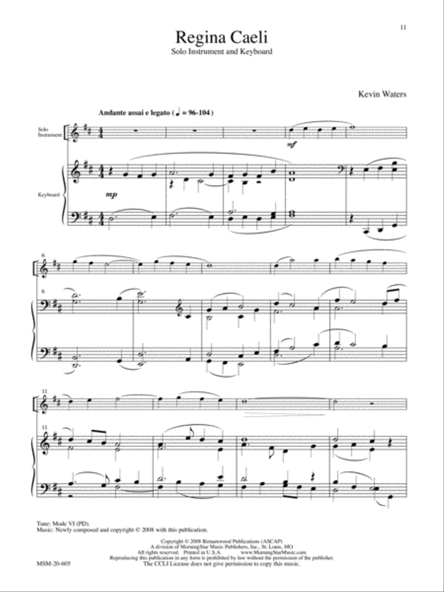 Three Chant-Based Pieces for Solo Instrument and Keyboard image number null