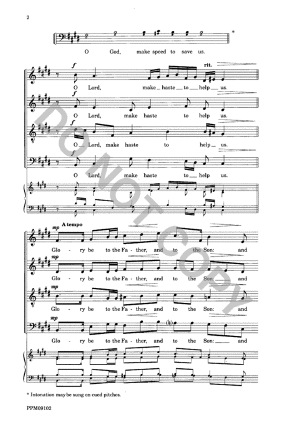 Responses and Prayers 4-Part scores gallery preview page 3