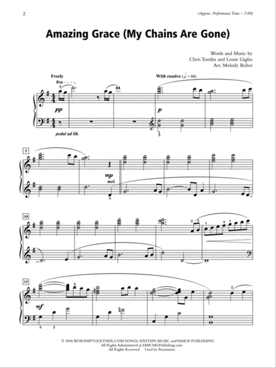 A Call to Praise Piano Solo scores gallery preview page 7