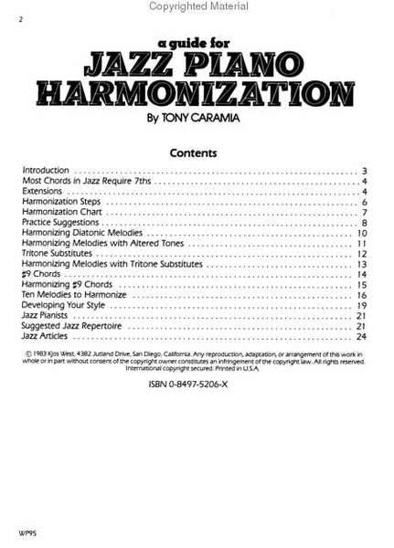 A Guide For Jazz Piano Harmonization