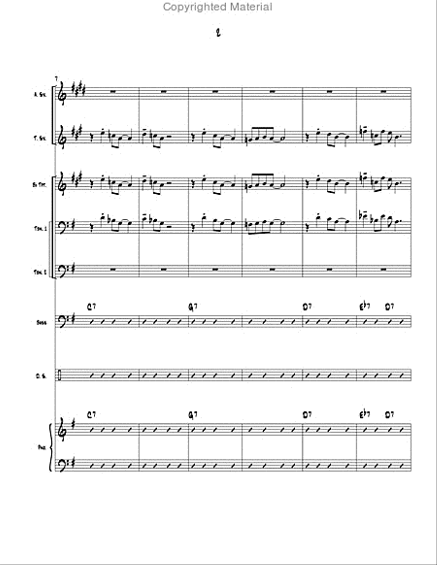 The Beast's Debacle The Beast's Debacle Jazz Ensemble scores gallery preview page 3