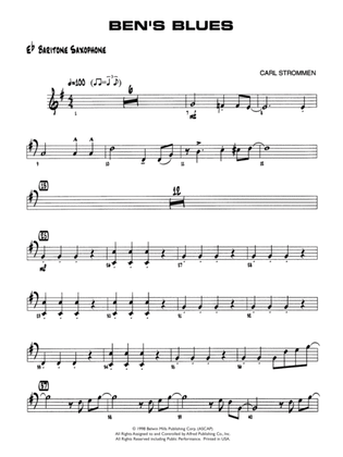 Ben's Blues: E-flat Baritone Saxophone