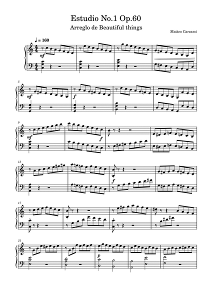 Estudio No.1 Op.60-Matteo Carcassi