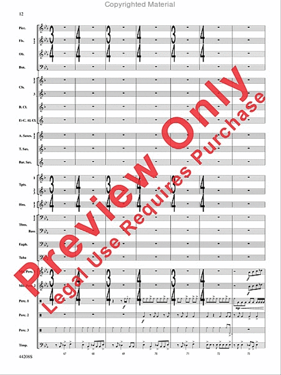 Undecim Concert Band scores gallery preview page 13