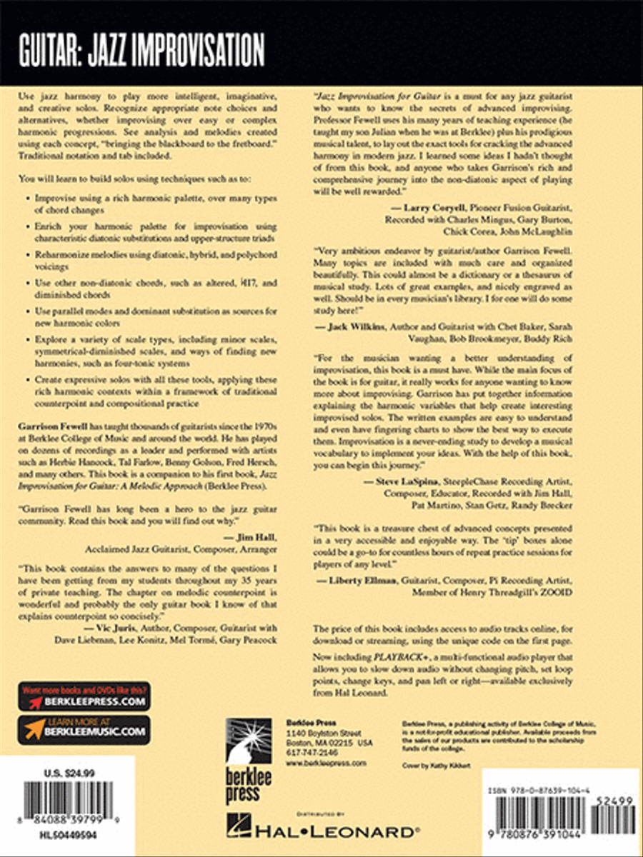 Jazz Improvisation for Guitar Electric Guitar scores gallery preview page 6