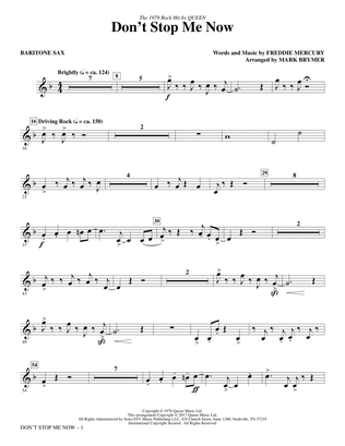 Don't Stop Me Now (arr. Mark Brymer) - Baritone Sax