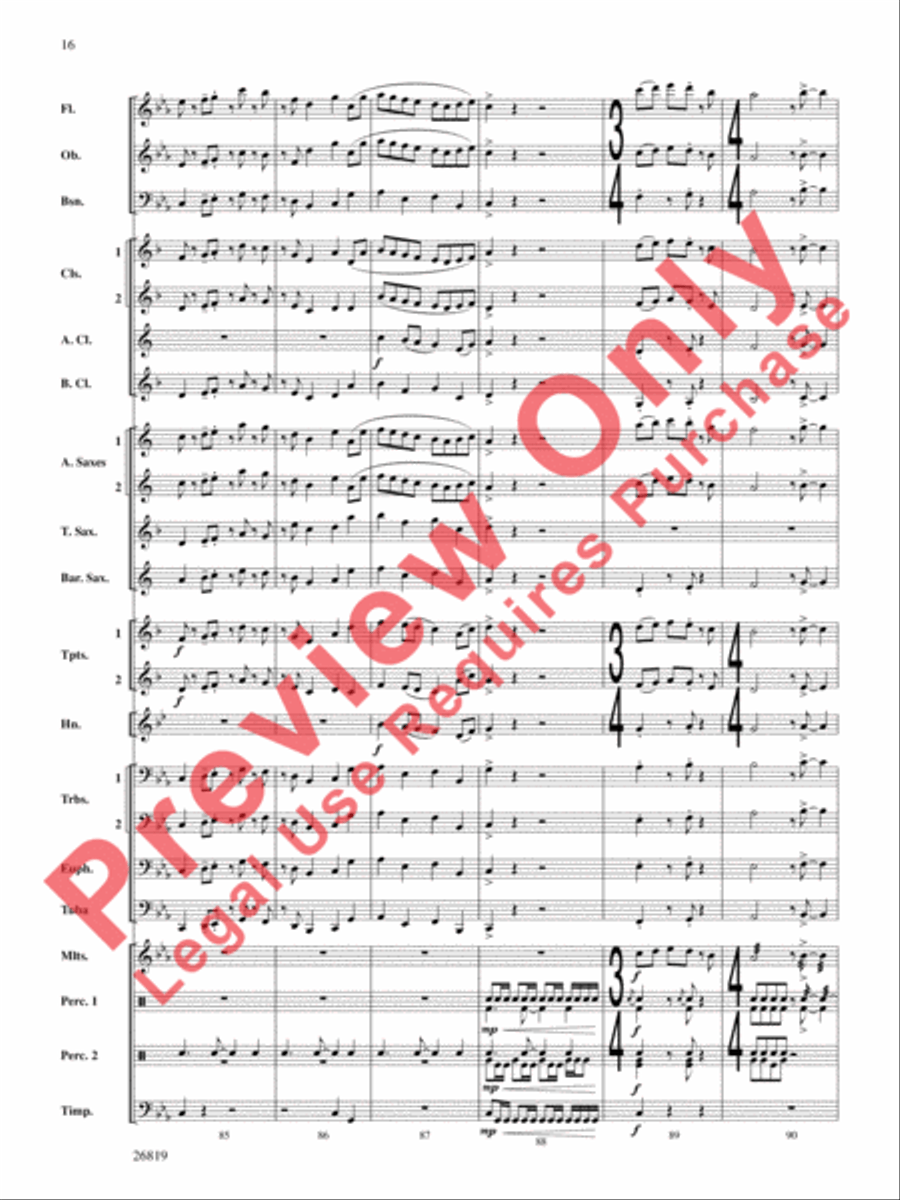 Algorhythms Concert Band scores gallery preview page 17