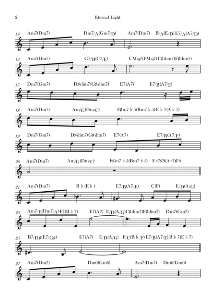 Eternal Light Eternal Light Chamber Music scores gallery preview page 2