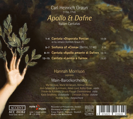 Graun: Apollo et Dafne - Italian Cantatas