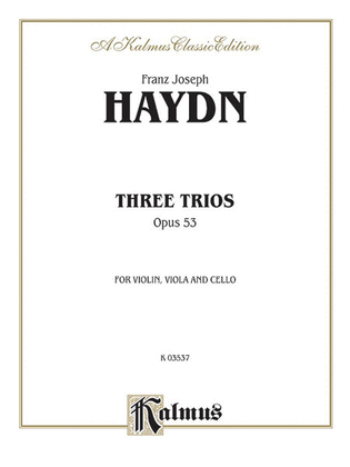 Book cover for Three Trios, Op. 53