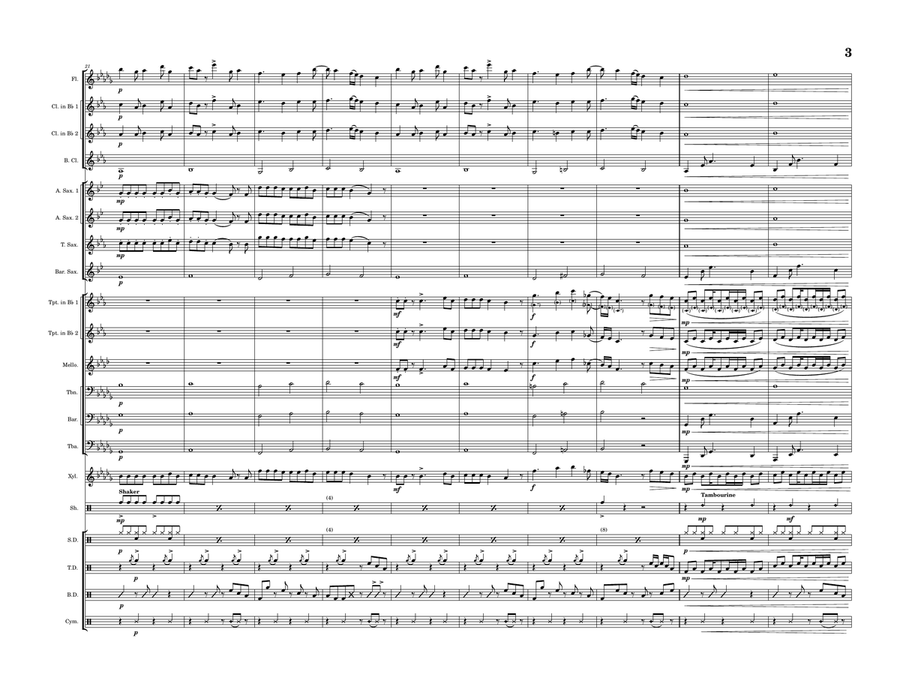Peaches Marching Band scores gallery preview page 3
