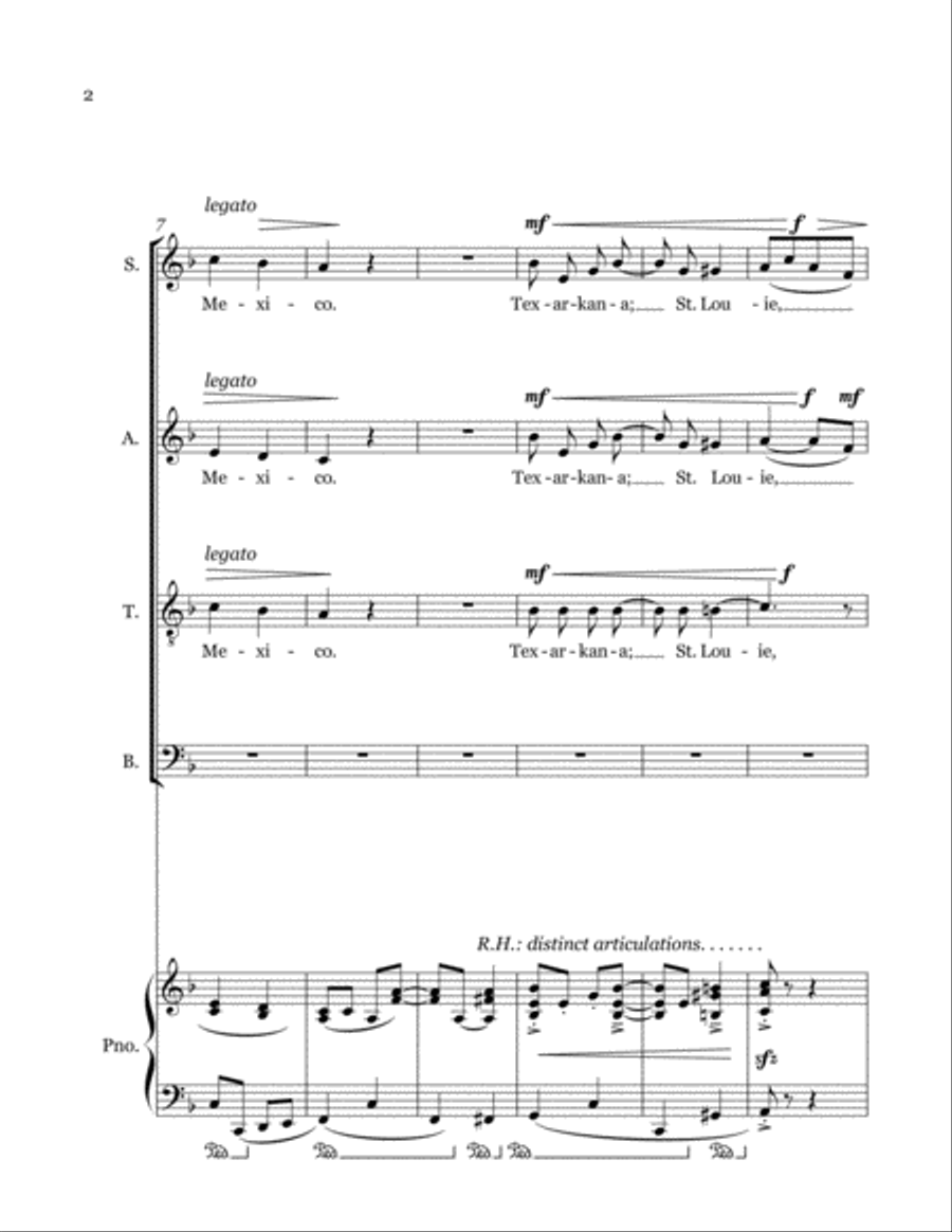 Two Views of Scott Joplin 4-Part scores gallery preview page 4