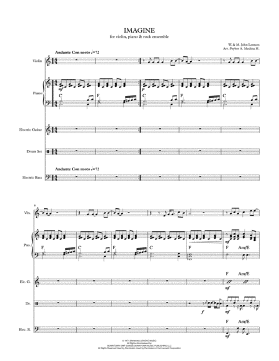 Imagine Small Ensemble scores gallery preview page 1