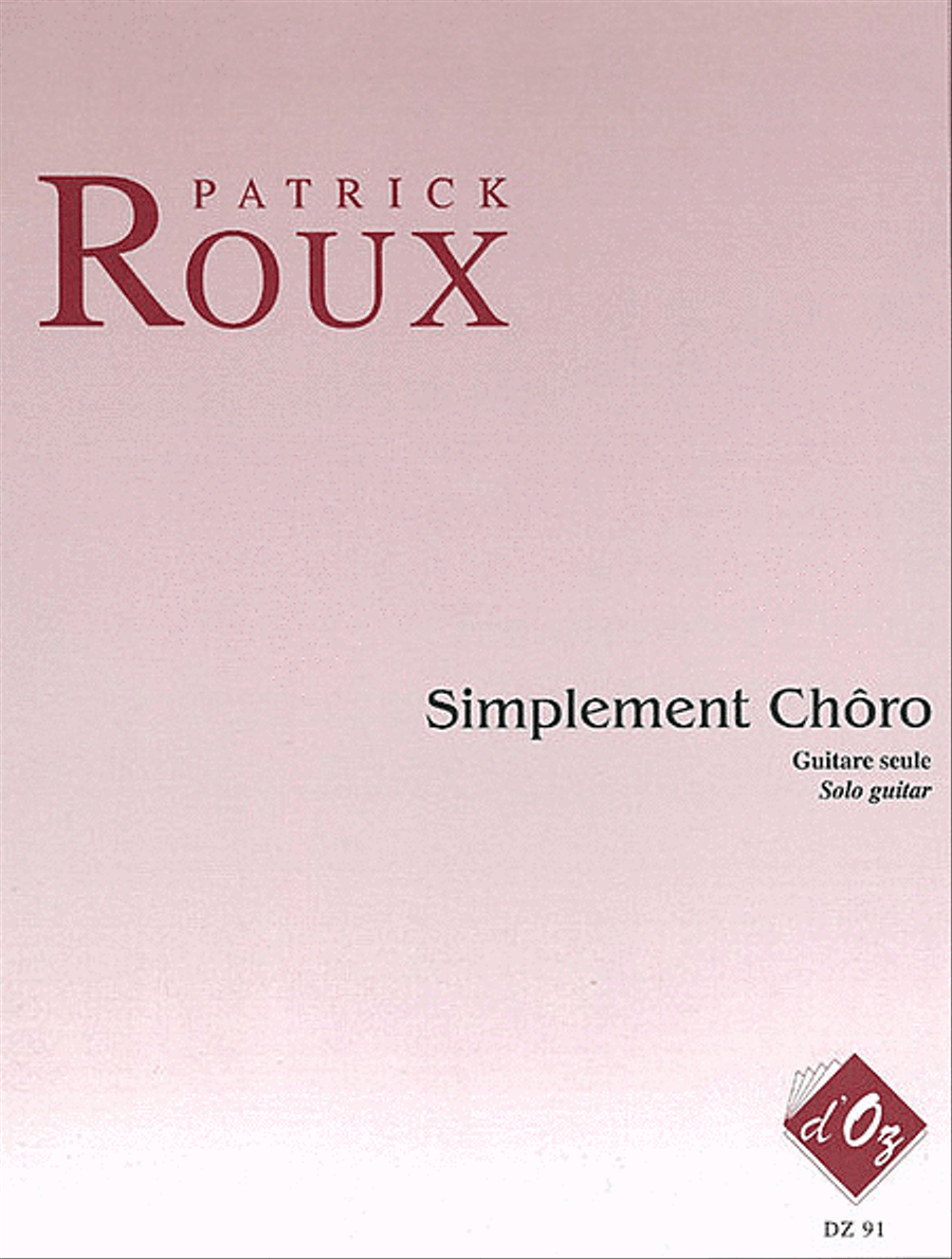 Simplement Chôro Classical Guitar scores gallery preview page 1