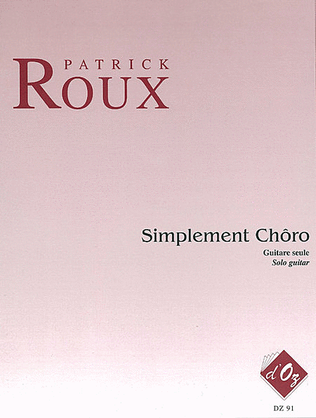 Book cover for Simplement Chôro