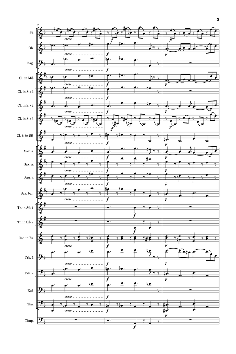 Lacrimosa dies illa Concert Band scores gallery preview page 3