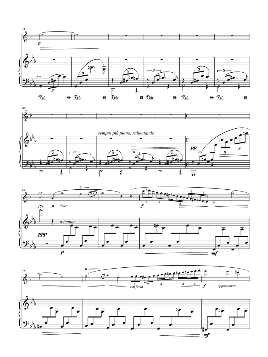 Chopin: Nocturne in C minor, Op. Posth for Clarinet and Piano (Arr. Seunghee Lee) Clarinet Solo scores gallery preview page 3
