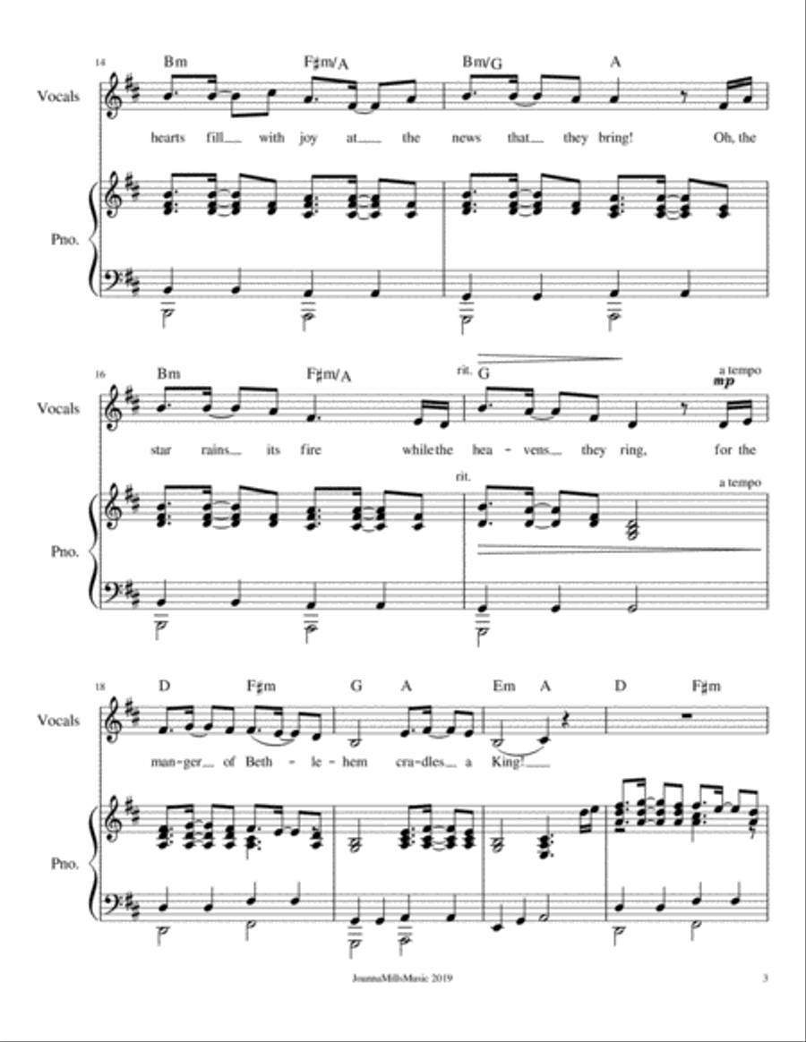 The Manger of Bethlehem (Alto Vocal Solo) Voice Solo scores gallery preview page 4