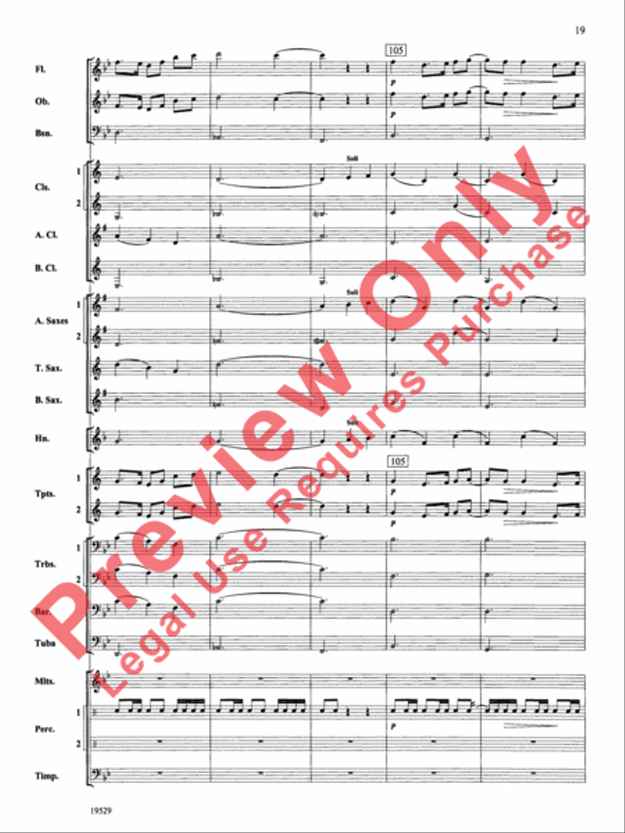 The Road Unknown Concert Band scores gallery preview page 20