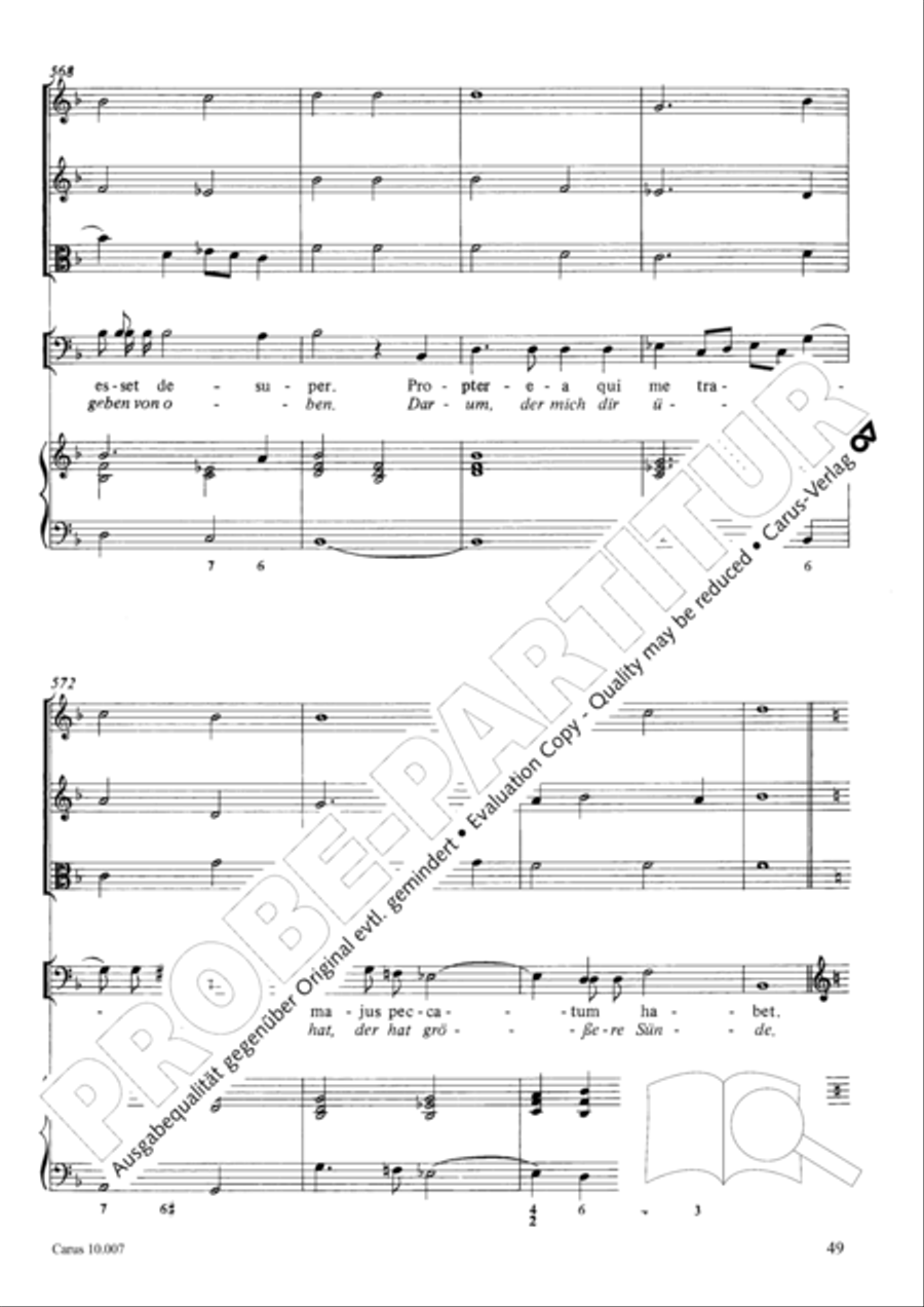St. John Passion (Johannes-Passion) TB scores gallery preview page 50