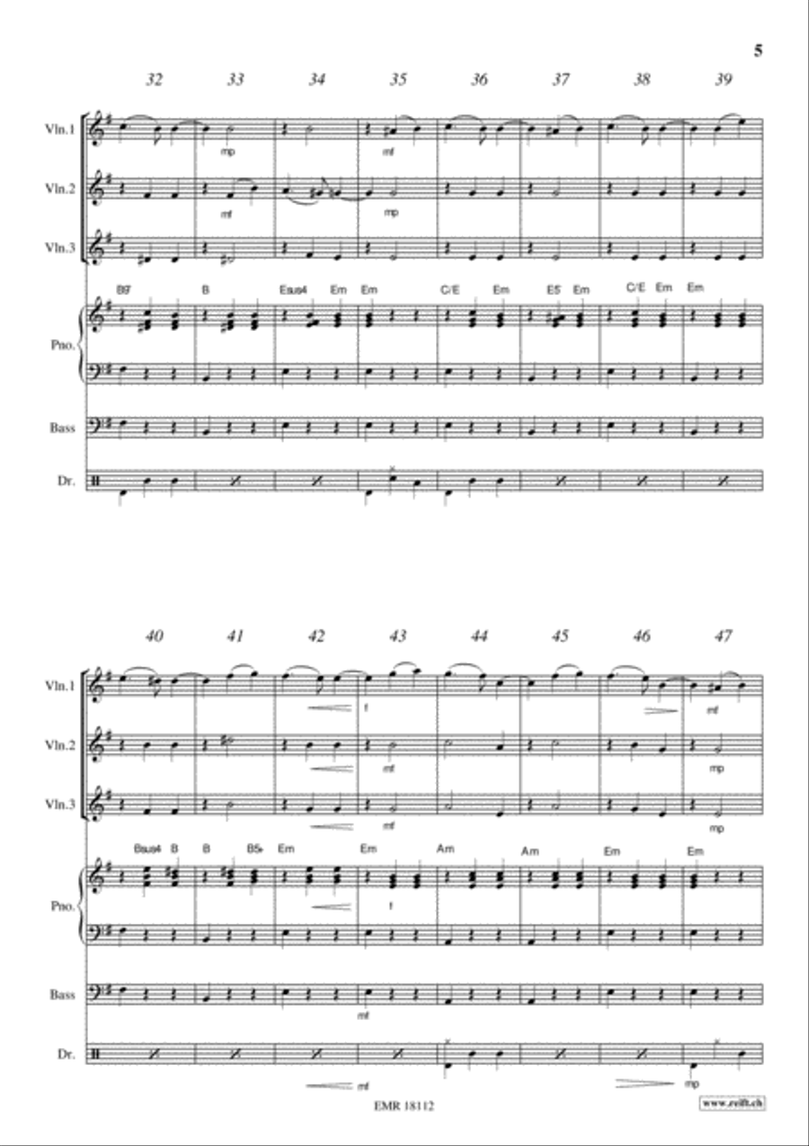 Les Yeux Noirs Violin scores gallery preview page 5