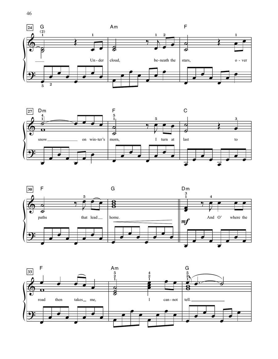 The Last Goodbye (from The Hobbit: The Battle of the Five Armies) (arr. Dan Coates) Easy Piano scores gallery preview page 3