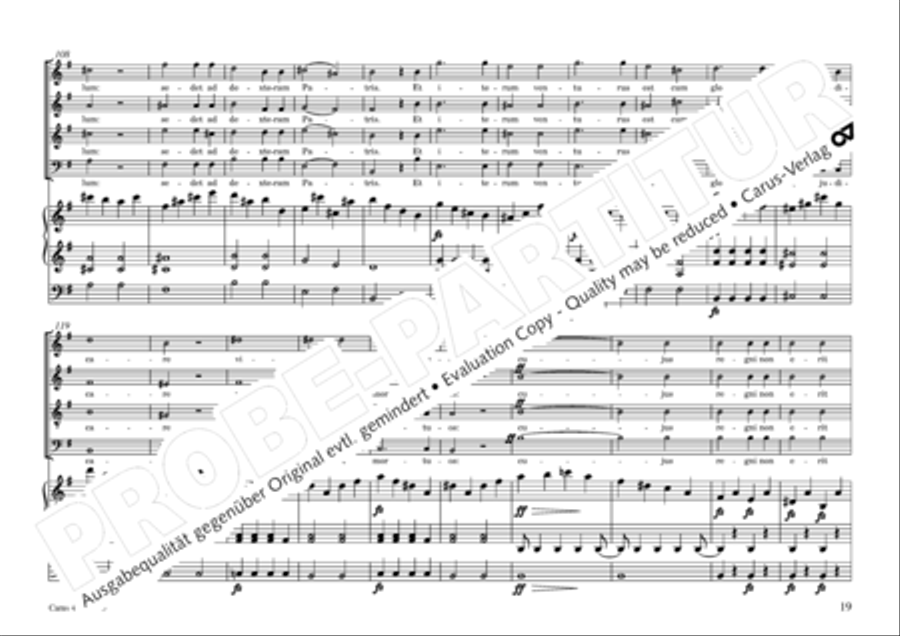 Mass in G Major 4-Part scores gallery preview page 22