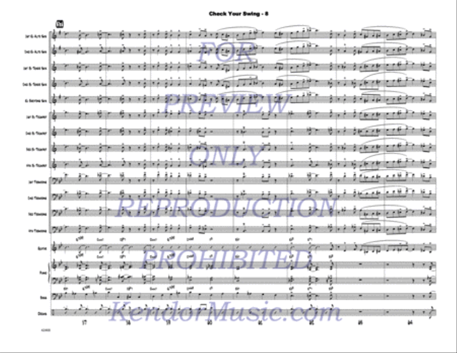 Check Your Swing Check Your Swing Jazz Ensemble scores gallery preview page 9