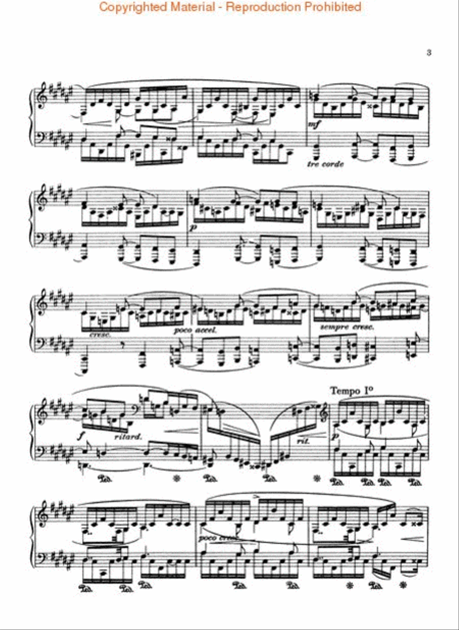 Romance, Op. 28, No. 2 in F Sharp Piano Solo scores gallery preview page 3